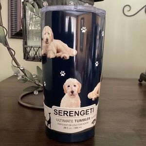 SERENGETI Goldendoodle 20 Oz. Stainless Steel, Vacuum Insulated Tumbler.